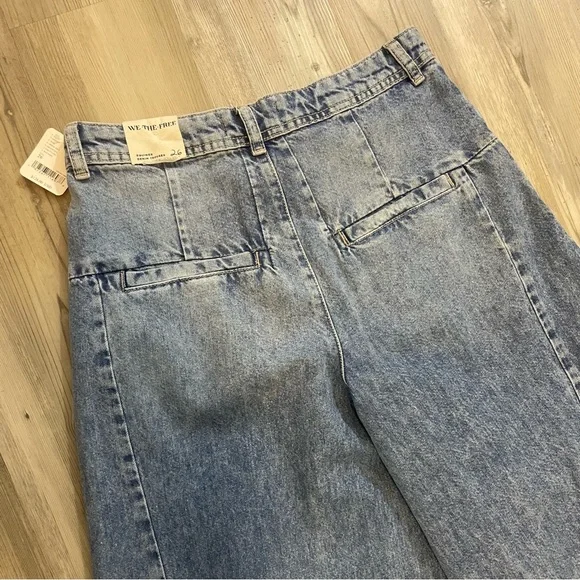 NWT - Free People Wide Leg Jeans - Picture 3 of 7